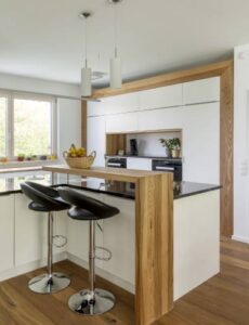 Küchen-Tischlerprojekt Grün Raum Plan
